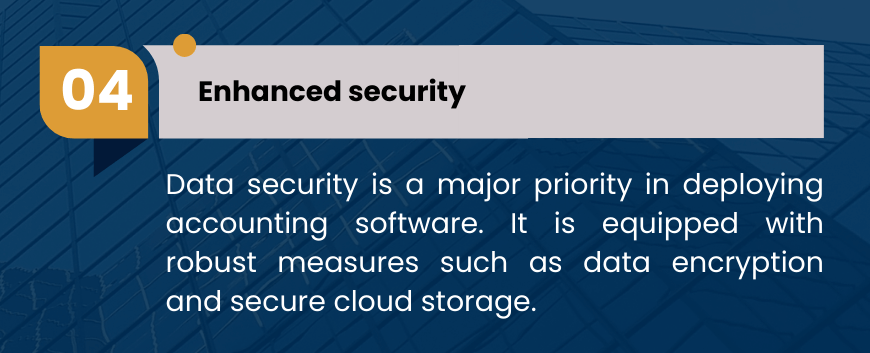 Accounting Software - Enhanced security